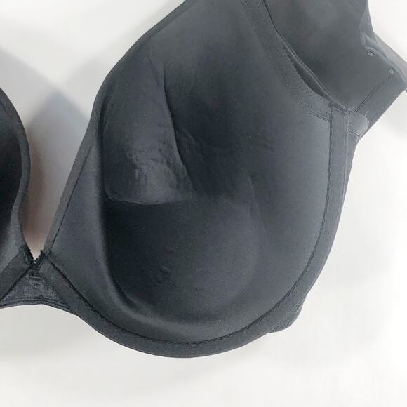 Cacique 46DD Bra Black Plunge Underwire Support Plus Size Lane Bryant 24 - Picture 3 of 10